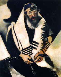Chagall-Ebreo-in-preghiera-Jew-il rabbino di vitebsk